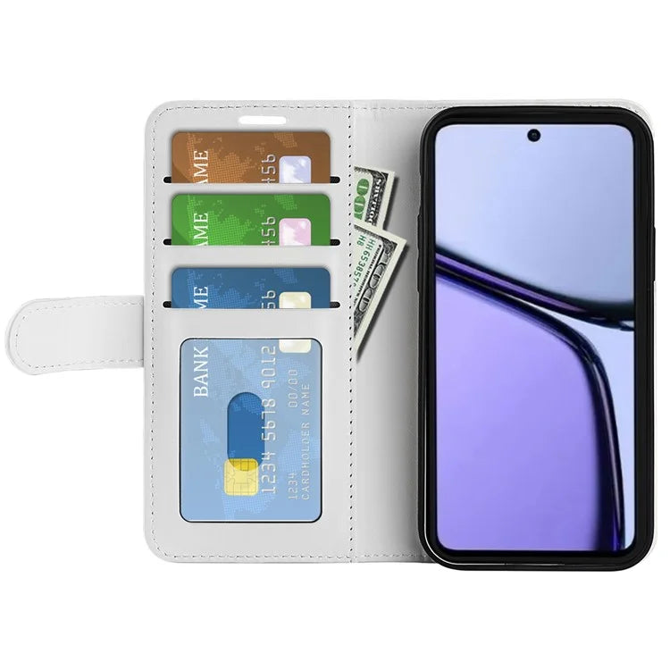 For Realme C65 4G Case Crazy Horse Texture Leather Folio Cover