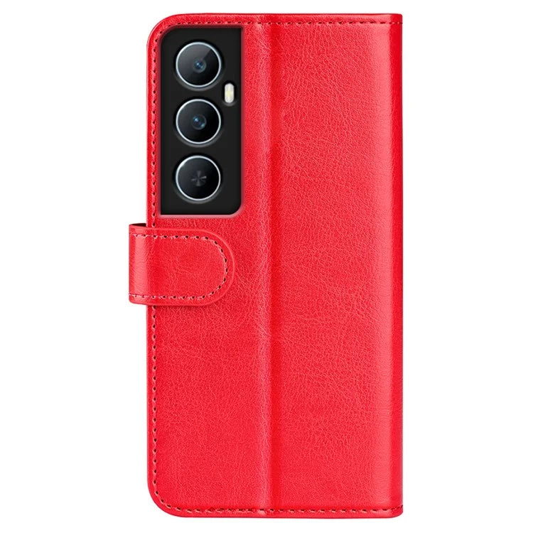 For Realme C65 4G Case Crazy Horse Texture Leather Folio Cover