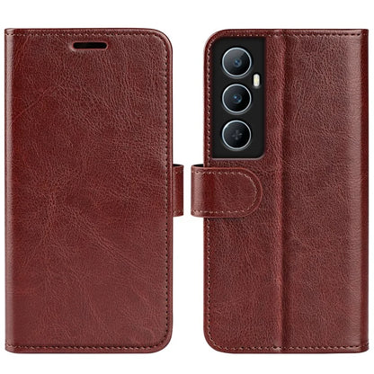 For Realme C65 4G Case Crazy Horse Texture Leather Folio Cover