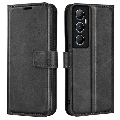 For Realme C65 4G Wallet Case Square Magnetic Clasp Leather Phone Cover
