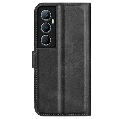 For Realme C65 4G Wallet Case Square Magnetic Clasp Leather Phone Cover