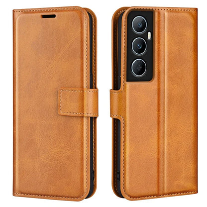 For Realme C65 4G Wallet Case Square Magnetic Clasp Leather Phone Cover