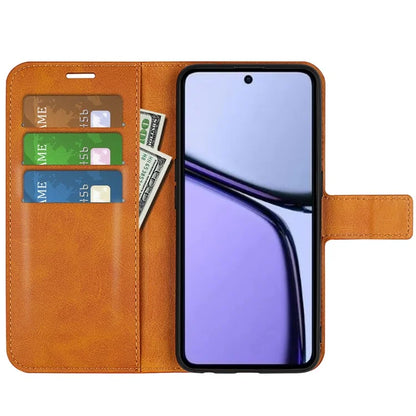 For Realme C65 4G Wallet Case Square Magnetic Clasp Leather Phone Cover