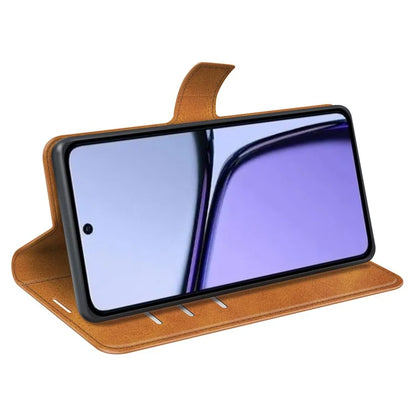 For Realme C65 4G Wallet Case Square Magnetic Clasp Leather Phone Cover