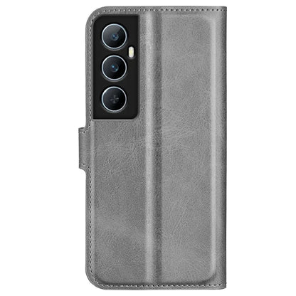 For Realme C65 4G Wallet Case Square Magnetic Clasp Leather Phone Cover