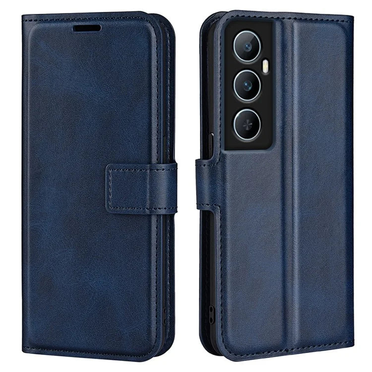 For Realme C65 4G Wallet Case Square Magnetic Clasp Leather Phone Cover