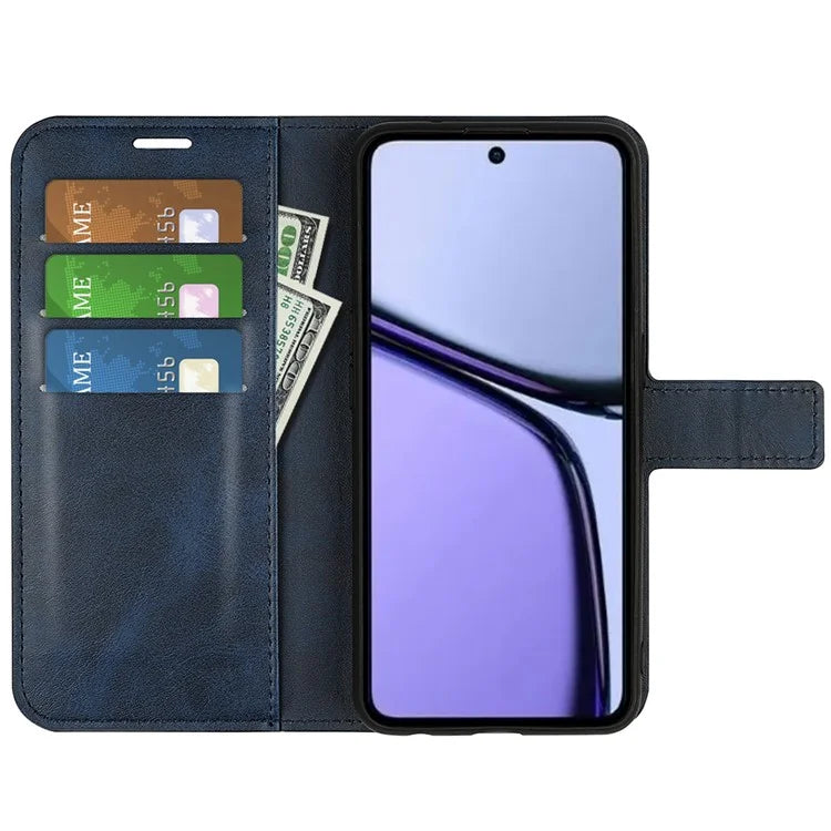 For Realme C65 4G Wallet Case Square Magnetic Clasp Leather Phone Cover