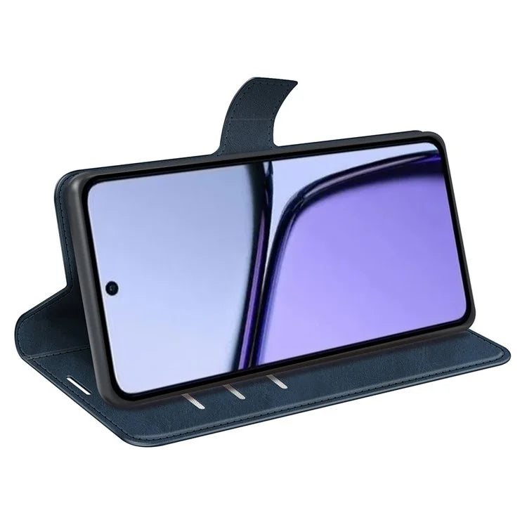 For Realme C65 4G Wallet Case Square Magnetic Clasp Leather Phone Cover