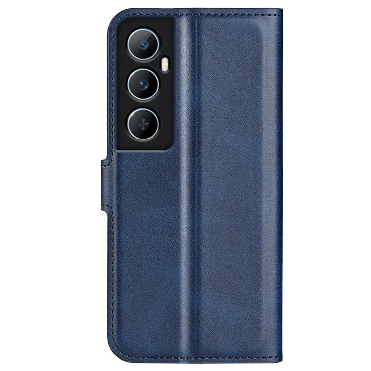 For Realme C65 4G Wallet Case Square Magnetic Clasp Leather Phone Cover