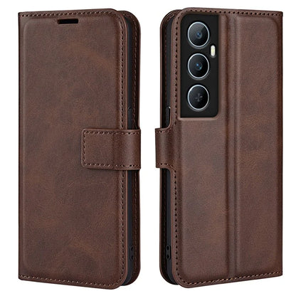 For Realme C65 4G Wallet Case Square Magnetic Clasp Leather Phone Cover
