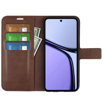 For Realme C65 4G Wallet Case Square Magnetic Clasp Leather Phone Cover