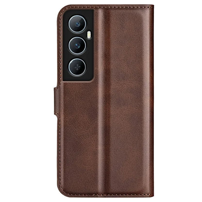 For Realme C65 4G Wallet Case Square Magnetic Clasp Leather Phone Cover