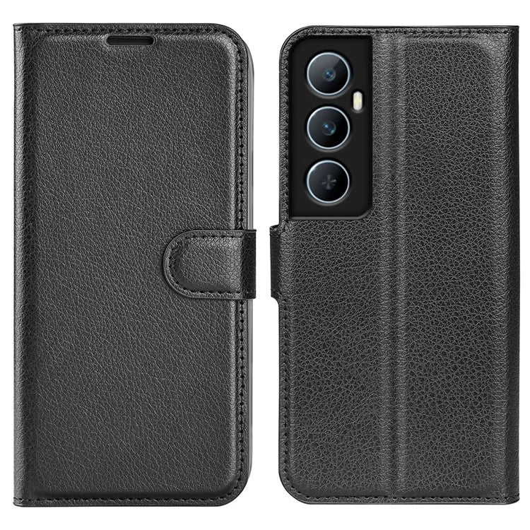 For Realme C65 4G Wallet Phone Case Litchi Texture Leather Flip Cover
