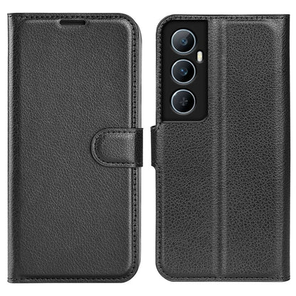 For Realme C65 4G Wallet Phone Case Litchi Texture Leather Flip Cover