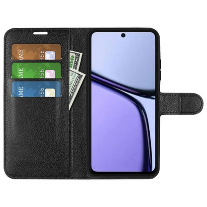 For Realme C65 4G Wallet Phone Case Litchi Texture Leather Flip Cover