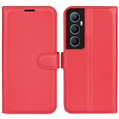 For Realme C65 4G Wallet Phone Case Litchi Texture Leather Flip Cover