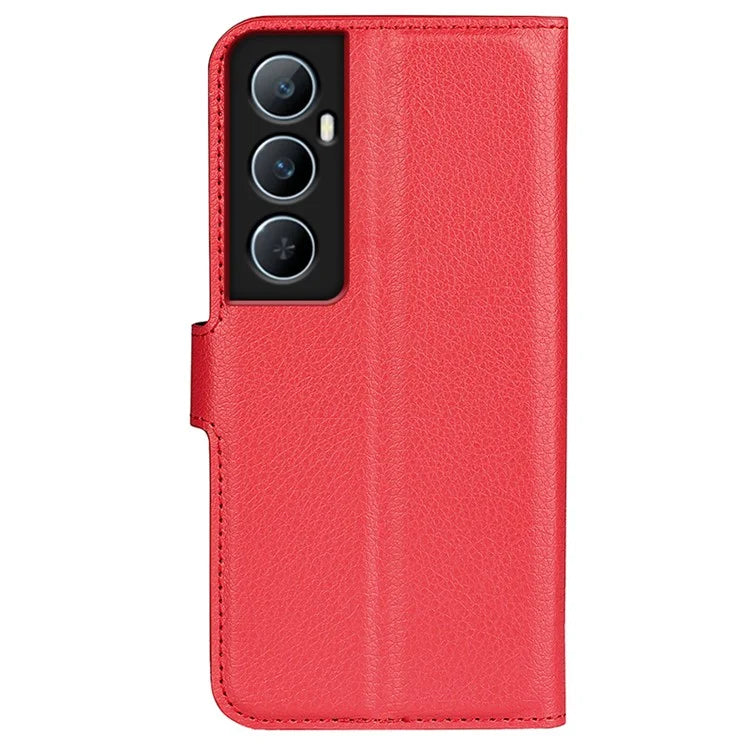 For Realme C65 4G Wallet Phone Case Litchi Texture Leather Flip Cover