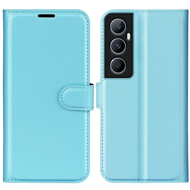 For Realme C65 4G Wallet Phone Case Litchi Texture Leather Flip Cover