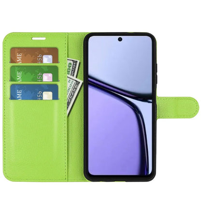 For Realme C65 4G Wallet Phone Case Litchi Texture Leather Flip Cover