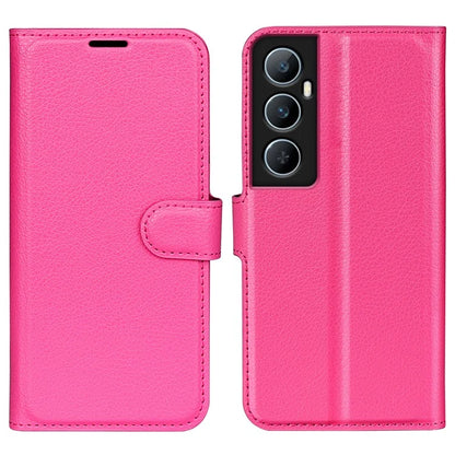For Realme C65 4G Wallet Phone Case Litchi Texture Leather Flip Cover
