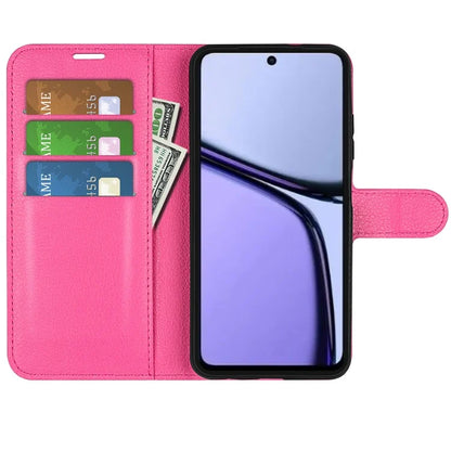 For Realme C65 4G Wallet Phone Case Litchi Texture Leather Flip Cover
