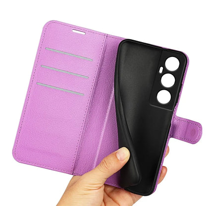 For Realme C65 4G Wallet Phone Case Litchi Texture Leather Flip Cover