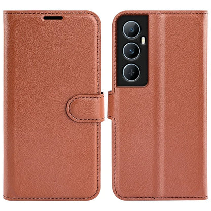 For Realme C65 4G Wallet Phone Case Litchi Texture Leather Flip Cover