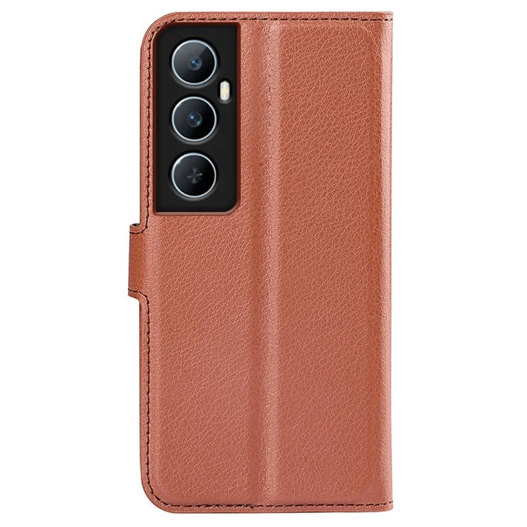 For Realme C65 4G Wallet Phone Case Litchi Texture Leather Flip Cover