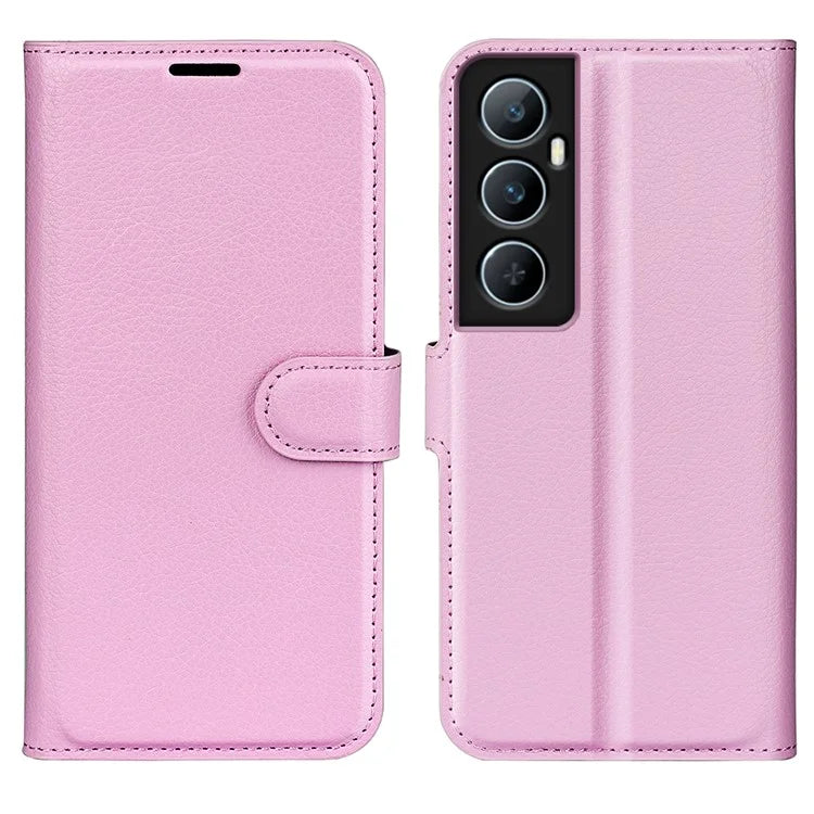 For Realme C65 4G Wallet Phone Case Litchi Texture Leather Flip Cover