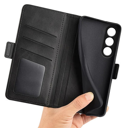 For OnePlus Ace 3V 5G Case Classic Calf Texture Flip Dual Magnetic Clasp Leather Phone Cover