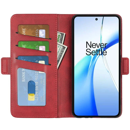 For OnePlus Ace 3V 5G Case Classic Calf Texture Flip Dual Magnetic Clasp Leather Phone Cover