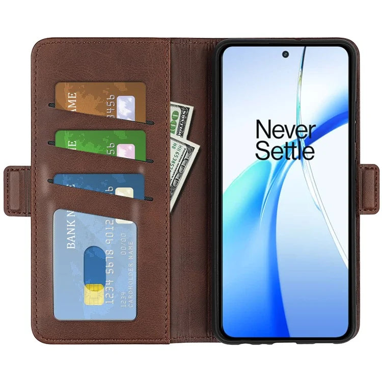 For OnePlus Ace 3V 5G Case Classic Calf Texture Flip Dual Magnetic Clasp Leather Phone Cover