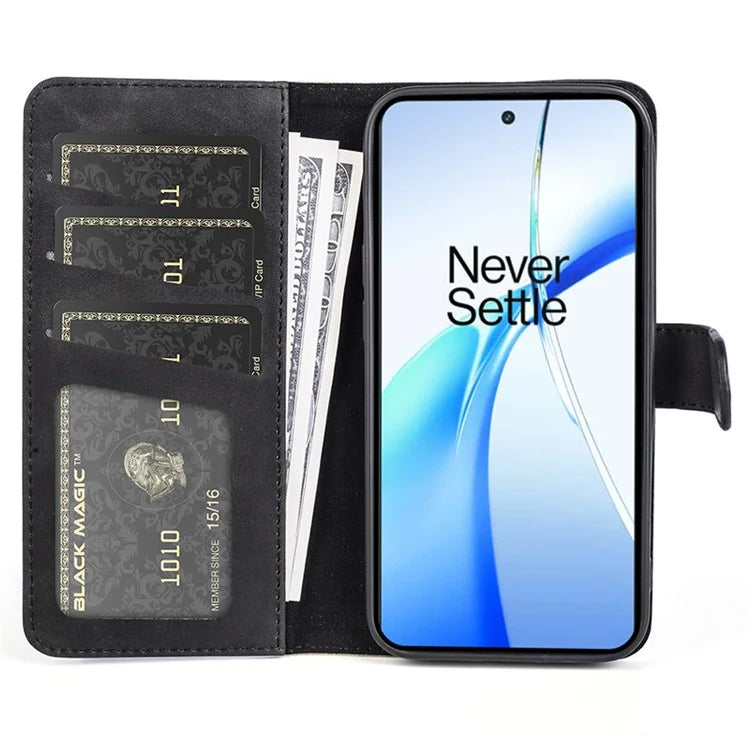 For OnePlus Ace 3V 5G Wallet Case Color Splicing Leather Stand Phone Cover