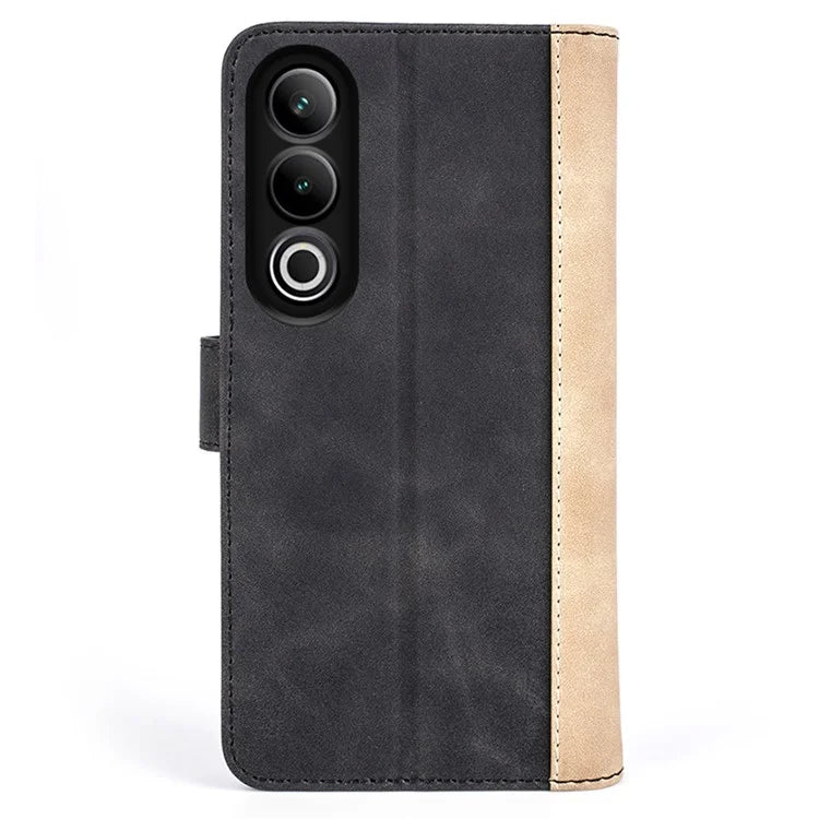 For OnePlus Ace 3V 5G Wallet Case Color Splicing Leather Stand Phone Cover