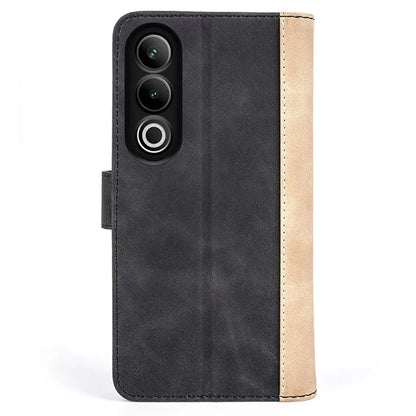 For OnePlus Ace 3V 5G Wallet Case Color Splicing Leather Stand Phone Cover