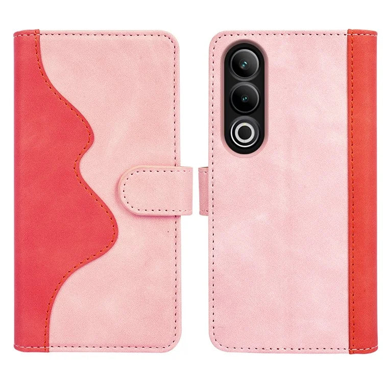 For OnePlus Ace 3V 5G Wallet Case Color Splicing Leather Stand Phone Cover