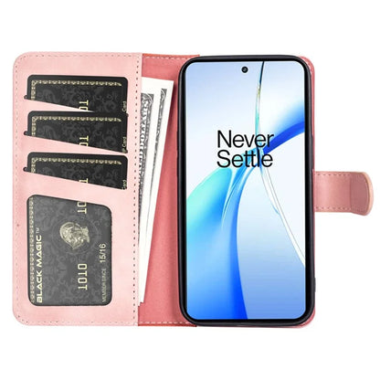For OnePlus Ace 3V 5G Wallet Case Color Splicing Leather Stand Phone Cover