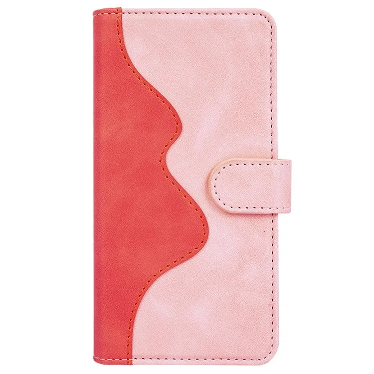 For OnePlus Ace 3V 5G Wallet Case Color Splicing Leather Stand Phone Cover