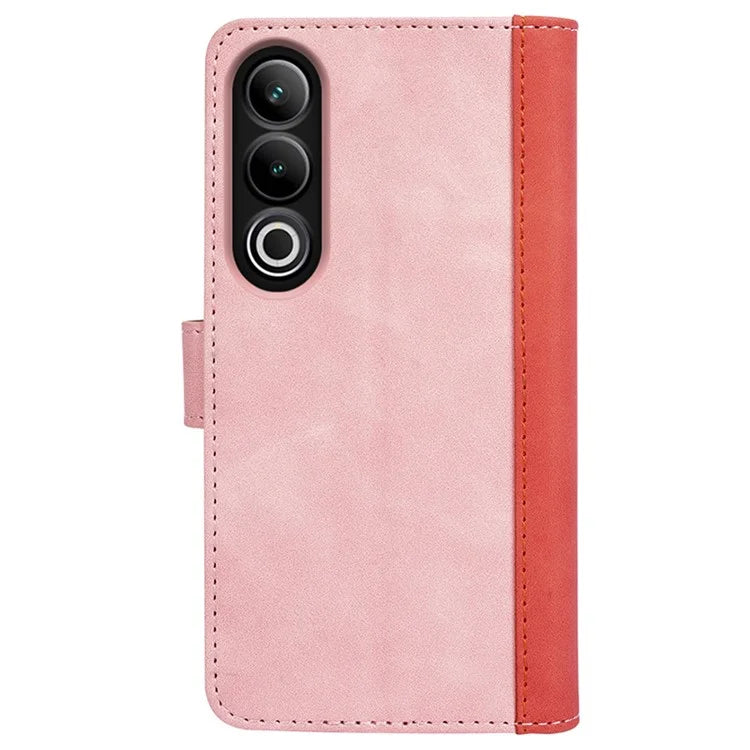 For OnePlus Ace 3V 5G Wallet Case Color Splicing Leather Stand Phone Cover