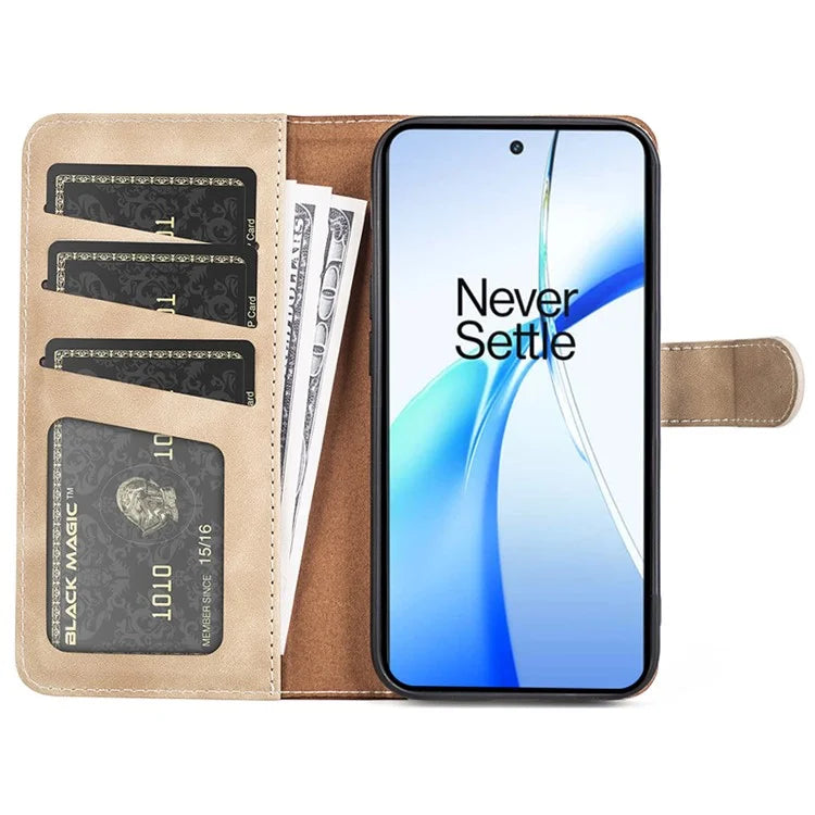 For OnePlus Ace 3V 5G Wallet Case Color Splicing Leather Stand Phone Cover