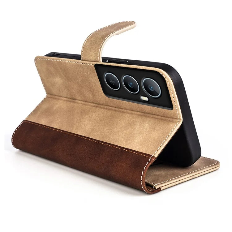 For OnePlus Ace 3V 5G Wallet Case Color Splicing Leather Stand Phone Cover