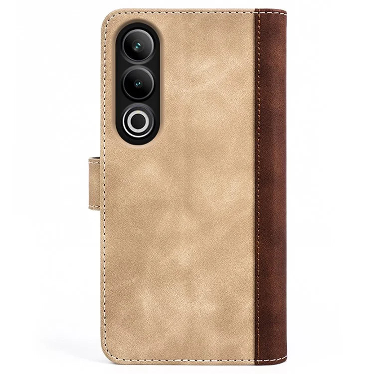 For OnePlus Ace 3V 5G Wallet Case Color Splicing Leather Stand Phone Cover