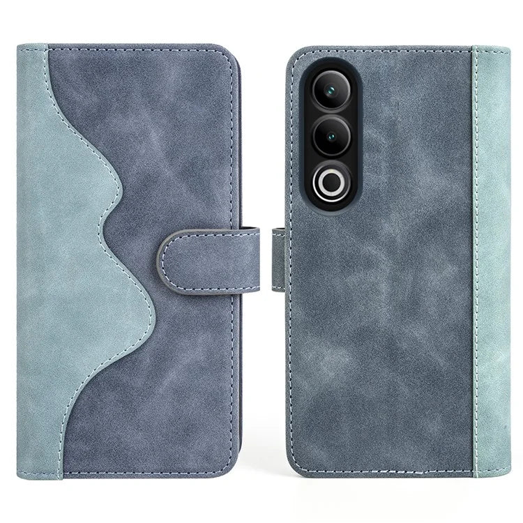 For OnePlus Ace 3V 5G Wallet Case Color Splicing Leather Stand Phone Cover
