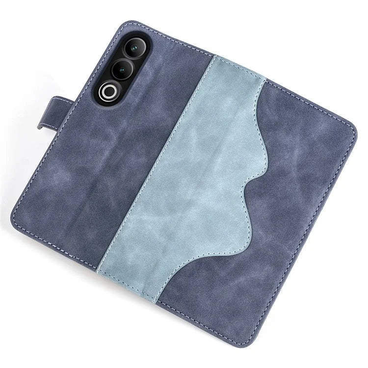 For OnePlus Ace 3V 5G Wallet Case Color Splicing Leather Stand Phone Cover