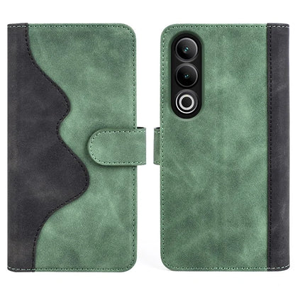 For OnePlus Ace 3V 5G Wallet Case Color Splicing Leather Stand Phone Cover