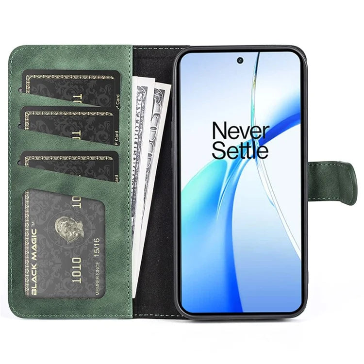 For OnePlus Ace 3V 5G Wallet Case Color Splicing Leather Stand Phone Cover