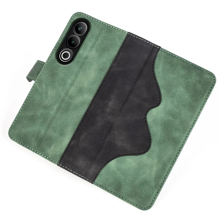 For OnePlus Ace 3V 5G Wallet Case Color Splicing Leather Stand Phone Cover