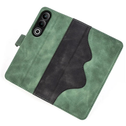 For OnePlus Ace 3V 5G Wallet Case Color Splicing Leather Stand Phone Cover