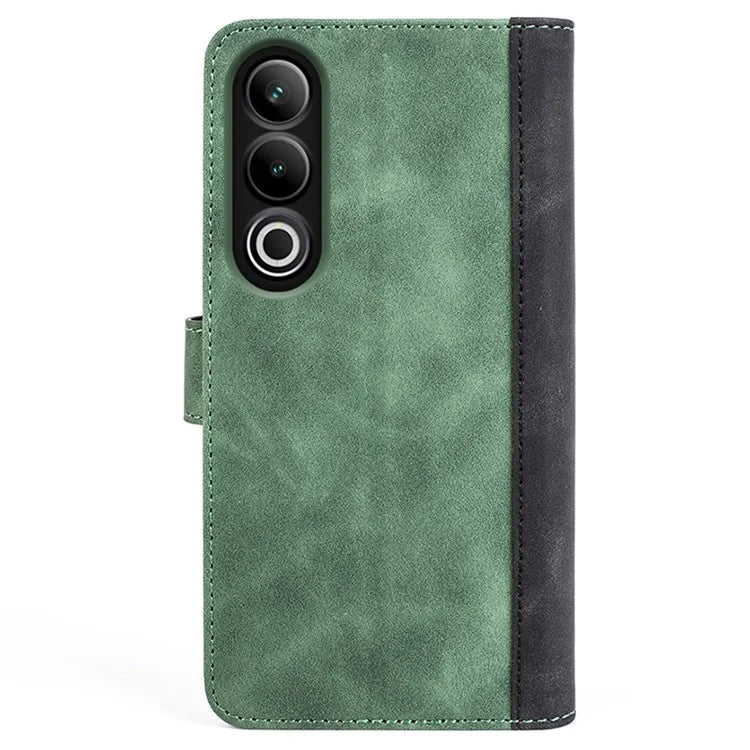 For OnePlus Ace 3V 5G Wallet Case Color Splicing Leather Stand Phone Cover