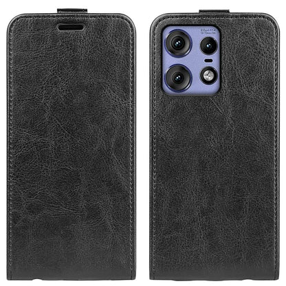 For Motorola Edge 50 Pro 5G Case Vertical Flip Down PU Leather Phone Cover